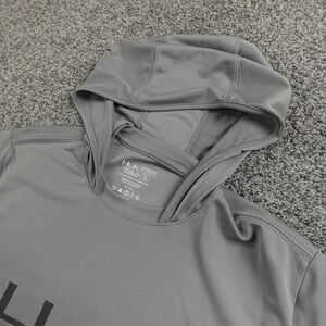 Huk Hoodie Mens S Gray Hooded Shirt Performance Fishing Long Sleeve Sun UPF Logo